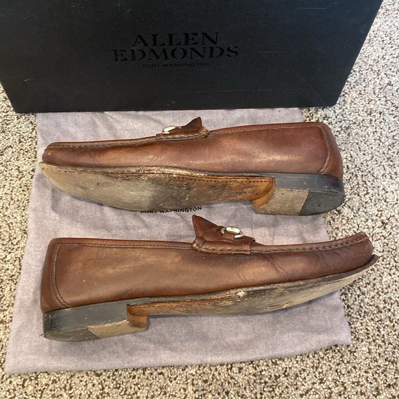 Allen Edmonds Brown Leather Loafers for Men main image 6